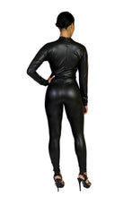 Black Faux Dolman Sleeved Body Con Jumpsuit